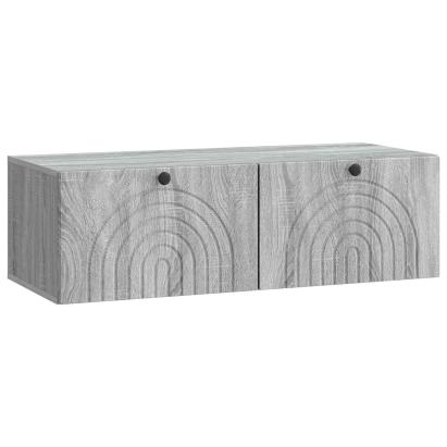 Oglindă TV montată pe perete Sonoma gri 99 x 41 x 30 cm GartenMobel Dekor