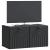 Dulap TV suspendat negru, 2 uși, 59,5 x 31 x 30 cm, vidaXL