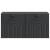 Dulap TV suspendat negru, 2 uși, 59,5 x 31 x 30 cm, vidaXL