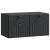 Dulap TV suspendat negru, 2 uși, 59,5 x 31 x 30 cm, vidaXL