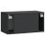 Dulap TV suspendat negru, 2 uși, 59,5 x 31 x 30 cm, vidaXL