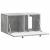 Dulap TV suspendat gri beton cu 2 usi, 59,5 x 31 x 30 cm