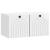 Dulap TV suspendat alb lucios din lemn prelucrat, 59,5 x 31 x 30 cm