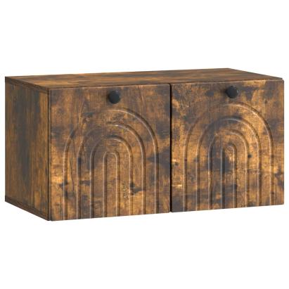 Oglindă TV montată pe perete Stejar fumuriu 59,5 x 31 x 30 cm GartenMobel Dekor