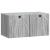 Dulap TV suspendat Sonoma gri, 2 uși, 59,5 x 31 x 30 cm