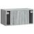 Dulap TV suspendat Sonoma gri, 2 uși, 59,5 x 31 x 30 cm