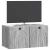 Dulap TV suspendat Sonoma gri, 2 uși, 59,5 x 31 x 30 cm