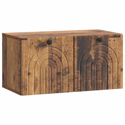 Oglindă TV montată pe perete Lemn vechi 59,5 x 31 x 30 cm GartenMobel Dekor