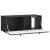 Dulap TV suspendat negru cu 2 uși, 78,5 x 31 x 30 cm