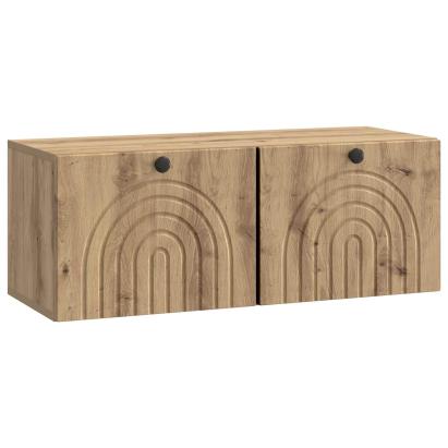 Dulap TV suspendat de perete, stejar artizanal, 78,5 x 31 x 30 cm