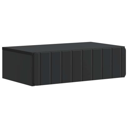 Masă laterală montată pe perete Negru 59 x 34,5 x 17 cm GartenMobel Dekor