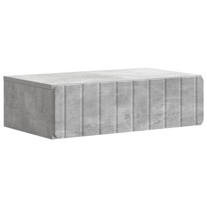 Masă laterală montată pe perete Gri Beton 59 x 34,5 x 17 cm GartenMobel Dekor