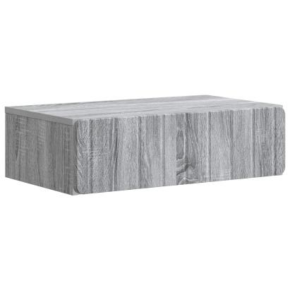 Masă laterală montată pe perete Sonoma gri 59 x 34,5 x 17 cm GartenMobel Dekor