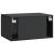 Dulap TV suspendat de perete, negru, 59,5 x 41 x 30 cm, 2 uși
