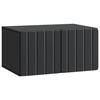 Dulap TV suspendat de perete, negru, 59,5 x 41 x 30 cm, 2 uși