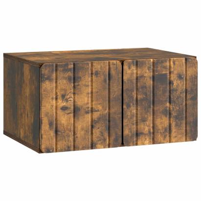 Oglindă TV montată pe perete Stejar fumuriu 59,5 x 41 x 30 cm GartenMobel Dekor