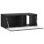 Dulap TV suspendat negru din lemn prelucrat, 78,5 x 41 x 30 cm