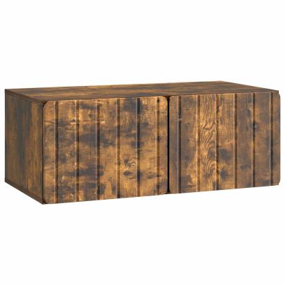 Oglindă TV montată pe perete Stejar fumuriu 78,5 x 41 x 30 cm GartenMobel Dekor