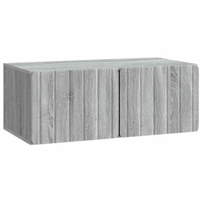 Dulap TV suspendat Sonoma gri, 78,5 x 41 x 30 cm, 2 uși
