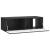 Dulap TV suspendat negru, 98 x 41 x 30 cm, cu 2 uși, din lemn prelucrat