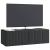 Dulap TV suspendat negru, 98 x 41 x 30 cm, cu 2 uși, din lemn prelucrat