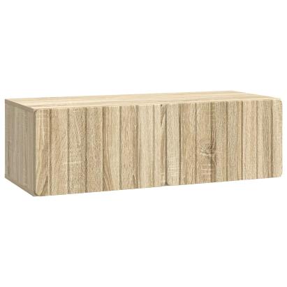 Dulap TV suspendat stejar sonoma, 98 x 41 x 30 cm, 2 uși