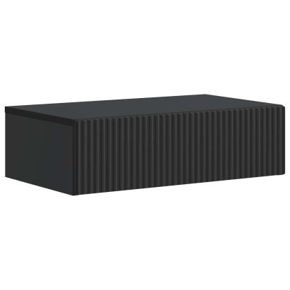 Masă laterală montată pe perete Negru 59 x 34,5 x 17 cm GartenMobel Dekor