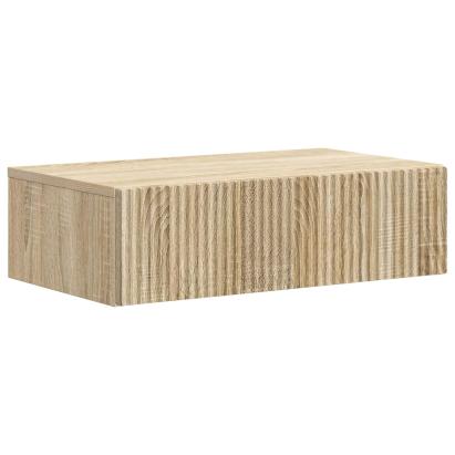 Masă laterală montată pe perete Stejar Sonoma 59 x 34,5 x 17 cm GartenMobel Dekor