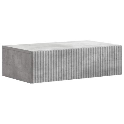 Masă laterală montată pe perete Gri Beton 59 x 34,5 x 17 cm GartenMobel Dekor