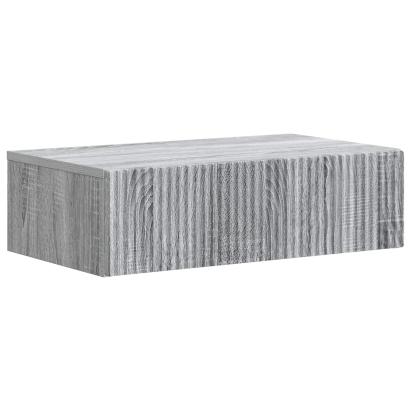 Masă laterală montată pe perete Sonoma gri 59 x 34,5 x 17 cm GartenMobel Dekor