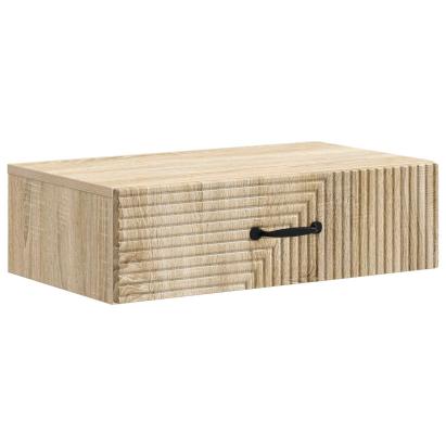 Masă laterală montată pe perete Stejar Sonoma 59 x 34,5 x 17 cm GartenMobel Dekor