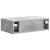 Masă laterală montată pe perete Gri Beton 59 x 34,5 x 17 cm GartenMobel Dekor