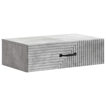 Masă laterală montată pe perete Gri Beton 59 x 34,5 x 17 cm GartenMobel Dekor