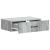 Masă laterală montată pe perete Sonoma gri 59 x 34,5 x 17 cm GartenMobel Dekor