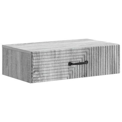 Masă laterală montată pe perete Sonoma gri 59 x 34,5 x 17 cm GartenMobel Dekor