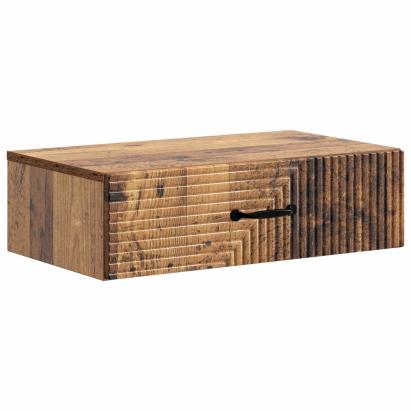 Masă laterală montată pe perete Lemn vechi 59 x 34,5 x 17 cm GartenMobel Dekor