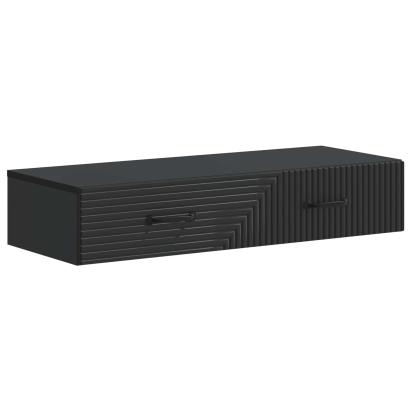 Masă laterală montată pe perete Negru 87,5 x 34,5 x 17 cm GartenMobel Dekor