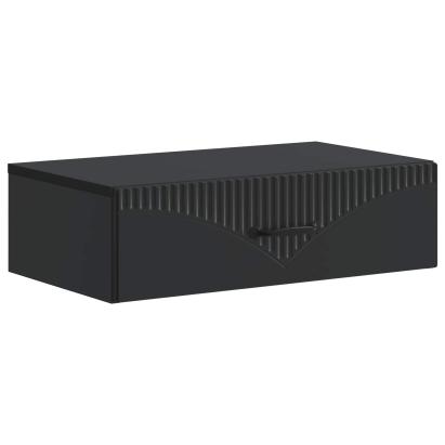 Masă laterală montată pe perete Negru 59 x 34,5 x 17 cm GartenMobel Dekor