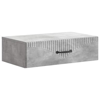 Masă laterală montată pe perete Gri Beton 59 x 34,5 x 17 cm GartenMobel Dekor