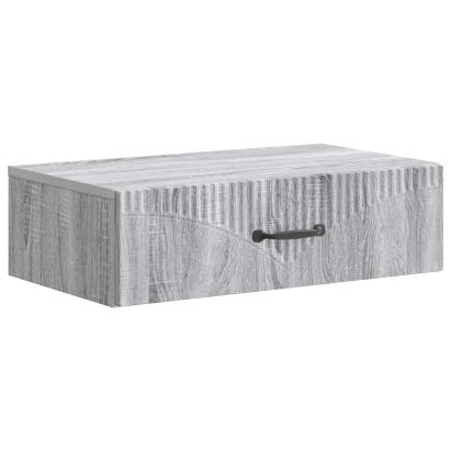 Masă laterală montată pe perete Sonoma gri 59 x 34,5 x 17 cm GartenMobel Dekor