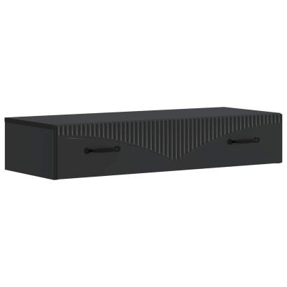Masă laterală montată pe perete Negru 87,5 x 34,5 x 17 cm GartenMobel Dekor