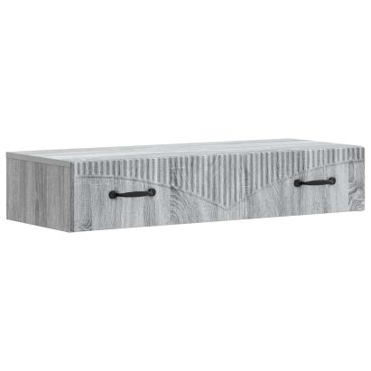 Masă laterală montată pe perete Sonoma gri 87,5 x 34,5 x 17 cm GartenMobel Dekor