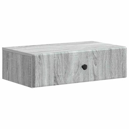 Masă laterală montată pe perete Sonoma gri 59 x 34,5 x 17 cm GartenMobel Dekor