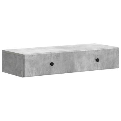 Masă laterală montată pe perete Gri Beton 87,5 x 34,5 x 17 cm GartenMobel Dekor