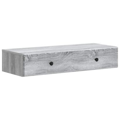 Masă laterală montată pe perete Sonoma gri 87,5 x 34,5 x 17 cm GartenMobel Dekor