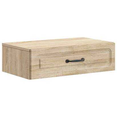 Masă laterală montată pe perete Stejar Sonoma 59 x 34,5 x 17 cm GartenMobel Dekor