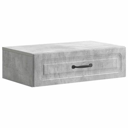 Masă laterală montată pe perete Gri Beton 59 x 34,5 x 17 cm GartenMobel Dekor