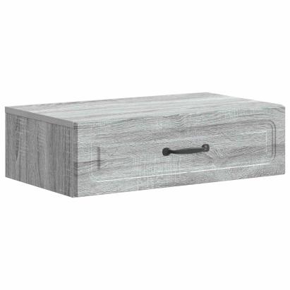 Masă laterală montată pe perete Sonoma gri 59 x 34,5 x 17 cm GartenMobel Dekor