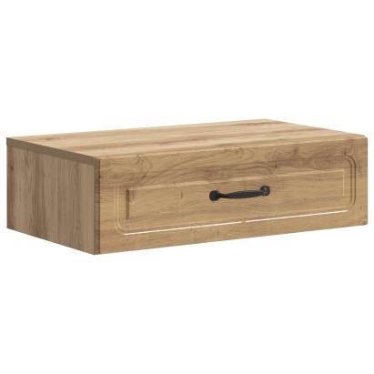 Masă laterală montată pe perete Stejar Artizanal Lemn prelucrat GartenMobel Dekor