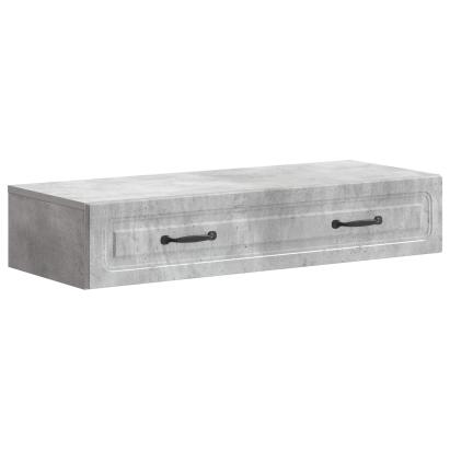 Masă laterală montată pe perete Gri Beton 87,5 x 34,5 x 17 cm GartenMobel Dekor